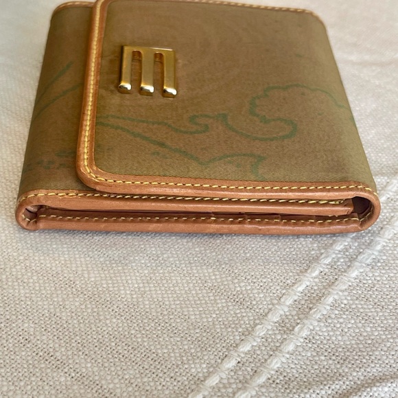 EUC VINTAGE ETRO SIGNATURE PAISLEY PRINT CANVAS TRIFOLD, LEATHER TRIM & INTERIOR - Picture 14 of 16